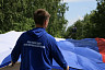 В Саратове ко Дню России развернули 100-метровый флаг  